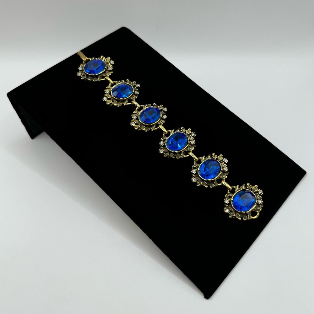 Vintage Crystal Statement Bracelet - image 2